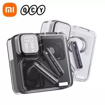 QCY MeloBuds Neo беспроводные Bluetooth-наушники с цифровым дисплеем Внутриканальные наушники с шумоподавлением ENC чёрный