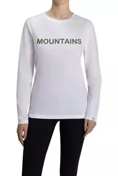 QD Logo Print Longsleeve AF Women XS white PRT4 [Mammut] T-shirts 1016-01040