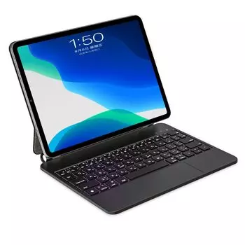 QERDAOYI Magic Keyboard 2025 Air 11 дюймов 2024 Air 11 дюймов Pro 11 дюймов поколение Air дюймов поколение чехол-клавиатура для iPad Японская раскладка Высокая точность чёрный