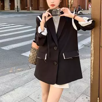 Qi Blazer женский дизайн нишевый маленький костюм повседневный миниатюрный костюм S