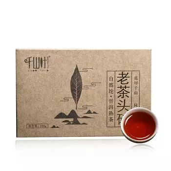 Qian Shan Ye Old Tea Head LAO CHA TOU Пуэр Чай кирпичный Пуэр приготовленный чай 250г
