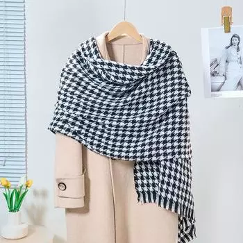 Шарф Qiandongge женский зимний шарф теплая утолщенная шаль кашемировый универсальный студенческий 68*180cm