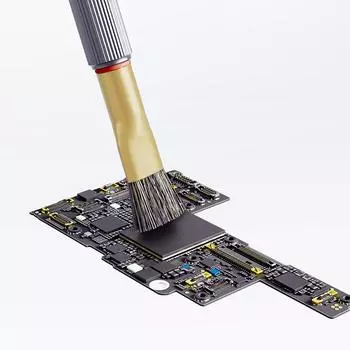 QIANLI Steel/Fur ESD Safe Brush for Mobile Phone Tablet Motherboard IC PCB BGA Repair Cleaning Tools