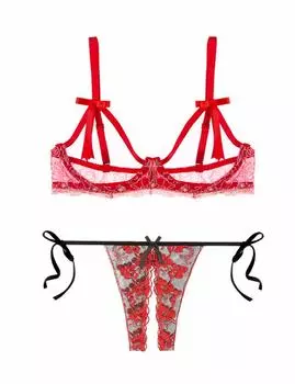 Qianqu Сексуальное женское белье Открытый бюстгальтер Шорты Милое женское белье СЕКСУАЛЬНОЕ нижнее белье Прозрачные шорты Трусики Экстремальная эротика