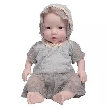 QIAOYIQIAO 18,5-дюймовая силиконовая кукла-младенец с открытыми глазами, реалистичная кукла-реборн, мягкое виниловое тело, лучший подарок для коллекционеров, детей и родителей (Цвет один)