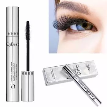 Qibest Черная керлинг Удлиняющая тушь для наращивания ресниц Косметические инструменты для макияжа
