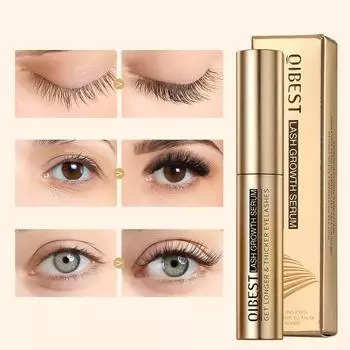 QIBEST Eyelash Nutrient Mascara Essence Eyelash Root Strengthening Специализированное питательное средство для ресниц для лечения повреждений, 2 шт., 3,5 мл