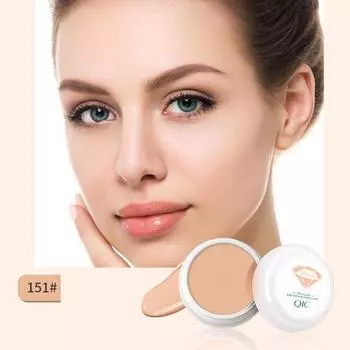 QIC Concealer Foundation Make-up Тонкий и гладкий консилер для маскировки пятен от прыщей и темных кругов 130#