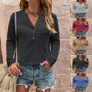 QICED Осенне-зимняя женская повседневная пуговица с длинным рукавом в полоску из меха S чёрный