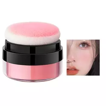 Qin Derdom Cheek Mineral Cheek High Gloss Contour Blush Мягкие, яркие цвета, легкие, дышащие, натуральные косметические спонжики входят в комплект