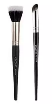 Qin Derdom Makeup Finger Concealer Cheek Nose Shadow Bionic Fiber Bristles для чистых и естественных щек Изогнутые и скошенные мягкие и консилер для щек