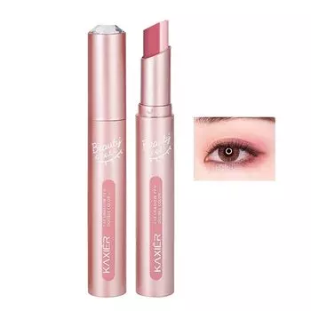 Qin Derdom Stick Eyeshadow 2 Tear Bag Shining No Smudge или Eye Shadow Pencil Colors, Glitter, Gradient, Long-Stick Color, Pencil, Pearl, Waterproof,