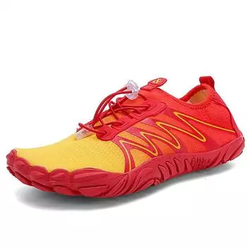 QiSheng 35-46Высококачественная обувь унисекс с градиентом и пятью пальцами, обувь для плавания большого размера, обувь для отслеживания реки, обувь для фитнеса и йоги 35 чёрный