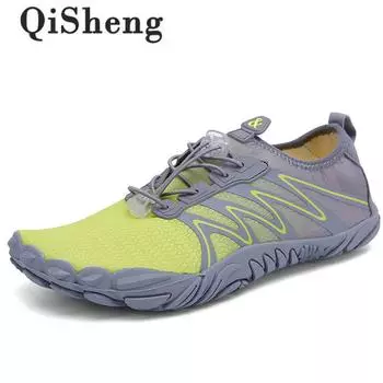 QiSheng/мужская/женская многофункциональная уличная обувь для бега, пляжная обувь, домашние кроссовки для фитнеса и йоги 35 чёрный