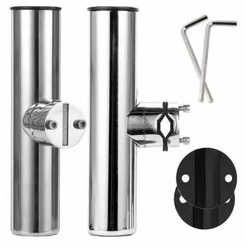 QISHUO нержавеющая сталь удочка лодка удочка лодка мопед удочка удочка троллинг удочка поворотный угловой зажим 2 шт держатель, держатель, доска, столб, держатель, профилактика,