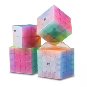 Qiyi 2x2 3x3 4x4 5x5 Jelly Cube Design Speed Cube Головоломка Magic Cube Base Cubo Magico Развивающие игрушки для детей