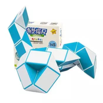 QIYI 36 сегментов Волшебное правило кубики змеи эластичность эластичные измененные популярные поворотные трансформируемые детские игрушки-головоломки для детей подарок