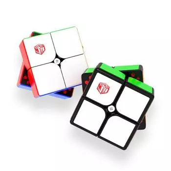 QiYi Flare 2x2 Магнитный куб MoFangGe X-Man Магнитный 2x2 Magic Cube Professional 2*2 Speed Cube Cubo Magico Игрушка для детей чёрный