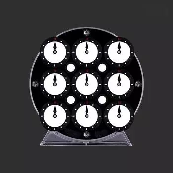 Qiyi Glacier Blue Магнитные гоночные кубические часы игрушка