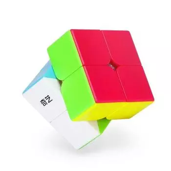 QiYi Mofange Speedcube QiDi S 2 на 2 2x2 Quiyi Mofangge S2 Карманный куб венгерского производства 50x50x50 мм Легкая игрушка-головоломка для мальчиков 6, 7, 8, 9 лет