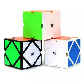 Qiyi QiCheng A Speed Magic Cube наклоненный скоростной куб Волшебные кирпичи Блок Логические Подарочные игрушки для детей Подарочная игрушка чёрный