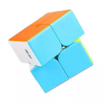 Qiyi Qidi S2 2x2x2 Magic Cube без наклеек Mofangge 2x2 Карманные скоростные кубики-головоломки Развивающие антистрессовые игрушки для детей Подарок