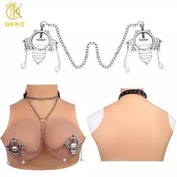 QKKQ Женский зажим для сосков Ограничивающие зажимы для груди Стимулятор сосков Игрушка БДСМ для взрослых Игры Игрушки для мастурбации Для пар Прелюдия Type 1