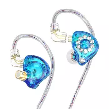 QKZ AK6 Spark HiFi 11 мм PET Композитная диафрагма Динамическая Подарочная DJ Музыкальная Гарнитура с Микрофоном Наушники, Наушники-вкладыши, 3,5 мм Наушники-вкладыши, (С участием