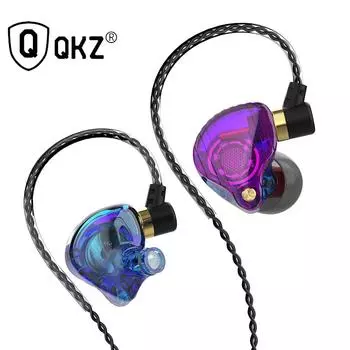 QKZ SK3 Hi-Fi гарнитура с динамическим кольцом и управлением пшеничным проводом для мобильного телефона, компьютерной игры, спортивная музыкальная гарнитура-вкладыш разноцветный