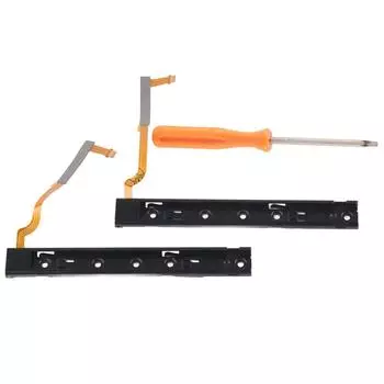 QM2107099 Левый и правый боковой направляющий металлический кронштейн с гибким кабелем датчика, боковая направляющая для переключателя