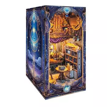 QmXCyzl DIY кукольный домик магазин игрушек миниатюрная мебель украшение комнаты кукольный домик набор для творчества включает в себя пылезащитный чехол сенсорный светодиодный выключатель взрослый подарок на день рождения