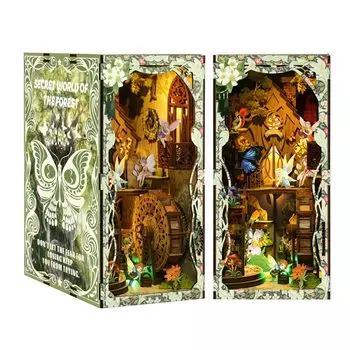 QmXCyzl DIY кукольный домик магазин игрушек миниатюрная мебель украшение комнаты кукольный домик набор для творчества включает в себя пылезащитный чехол сенсорный светодиодный выключатель взрослый подарок на день рождения