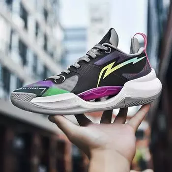 QNX-6652 UltraLight Высококачественные мужские баскетбольные кроссовки Высокие тренировочные спортивные кроссовки с подушкой Баскетбольные кроссовки 36-46 44