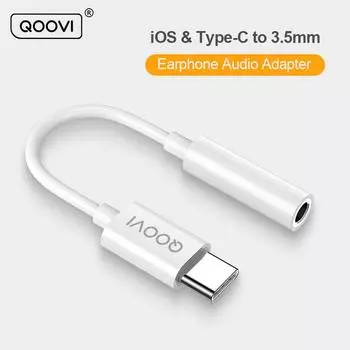 QOOVI молния Тип C до 3,5 мм разъем OTG адаптер наушники аудио Aux кабель для Xiaomi Huawei Samsung iPhone