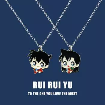 QQs Детектив Конан ожерелье кулон ожерелье для женщин мужчин подруга пара любовник ювелирные изделия подарок 1 PC