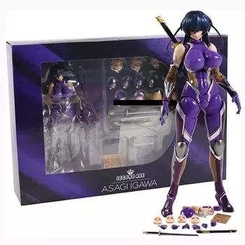 Qsjb 16 см Япония фигурка Taimanin Asagi 3 Asagi Igawa Bishoujo ПВХ сменные аксессуары и съемные с подвижными суставами премиум версия