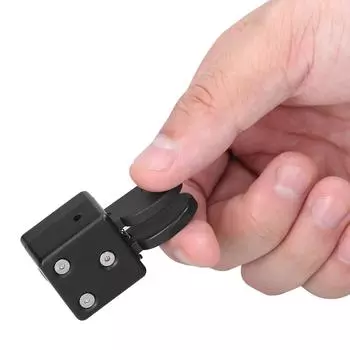 QU-2020A Двойной ключ-лопатка Автоматическая база Морзе Магнитная адсорбция CW Ключ-код Морзе DIY Ключ для коротковолновых радиостанций Ключ-лопатка чёрный