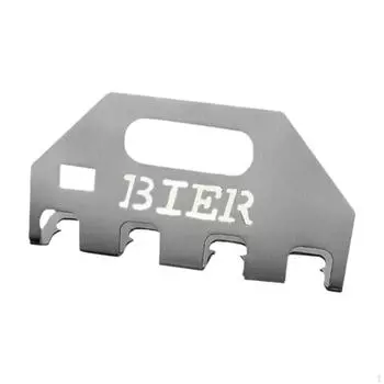 Quad Beer Opener Holder,4 Bottles,Iron,with Handle,Drink Holder Carrier for Kitchen Home