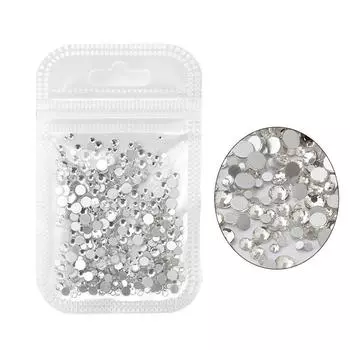 Quality Nail Art Diamond Mixed Nail Art Trinkets Guomao A Diamond Mixed Size Ss4-Ss12 Glass Diamond 500 Pcs ss4-ss12 mixed size about 500 pcs/pack белый