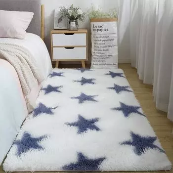 Quality Super Soft Bedside Carpet Thickened Room Decoration Large Rugs Fluffy Non-slip Blanket Home