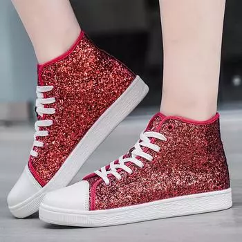 Quality Women Vulcanized Shoes All-match Breathable Walking Lace Up Flat Shoes Female Gym Sport Casual Shoes Soft-soled Sneakers 36