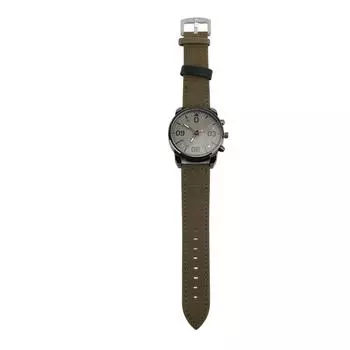 Quartz Men Watch Minimalist Ultra Thin Stylish Casual Quartz Wristwatch for Meeting Business зелёный