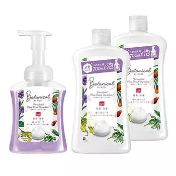 [Quasi-drug] MUSE Hand Soap Foam Muse Botanical Body 250ml + Refill 700ml x 2 Sterilization Disinfection Disinfection
