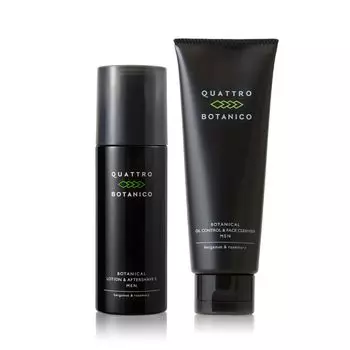 Quattro Botanico Lotion Face Botanical Lotion S Face Cleanser Set Cosmetics Sebum Shine Moisturizing (Мужская и стирка) & Мужской