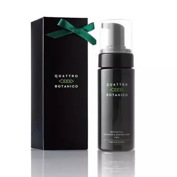 Quattro Botanico Пенящееся средство для умывания лица для мужчин с обертыванием для сухой кожи Растительная пена для умывания лица и бритья Густая пена для чувствительной кожи Увлажняющая