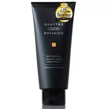 Quattro Botanico Treatment Растительное средство для кожи головы и волос с ароматом мандарина и кедра 180 г Кондиционер увлажняющий для вьющихся волос Сухой поврежденный спа-уход за волосами