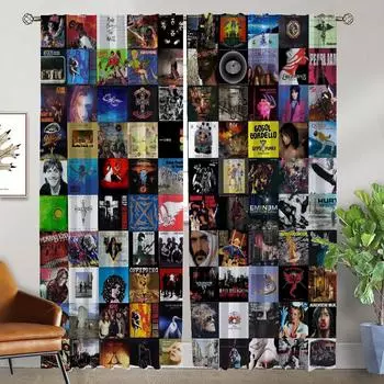 Queenes Window Curtain for Room 2 Panel Curtains Child Room Home Interior Curtains Halloween Decoration Shades Tulle for Bedroom W50xH70cmx2pcs-CL