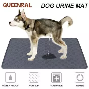 Queenral собачье одеяло, многоразовый впитывающий подгузник, моющийся коврик для дрессировки щенков, кровать для домашних животных, коврик для мочи для домашних животных, чехол на автомобильное сиденье