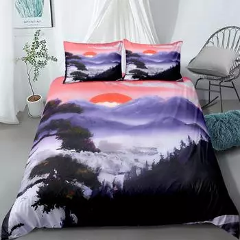 Queens Gothic Duvet Cover Set UK Single Double Queen US Twin Full King Size Bed Linen Set 140x210cm