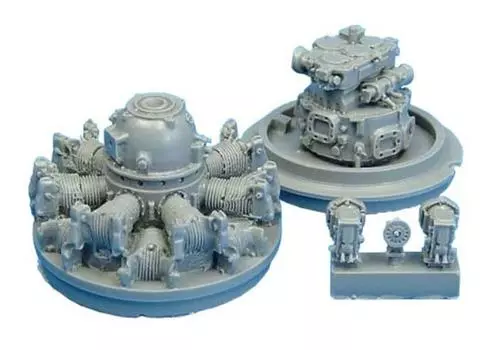 Quick Boost Engine Plastic Model Parts QIC48013 1/48 F4F-4 (for Tamiya)